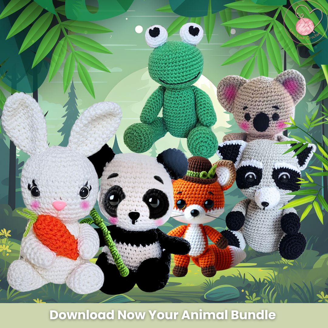 6 in 1 Bundle  Animal Amigurumi